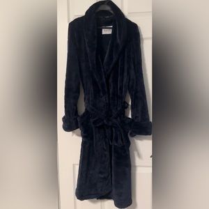 Women’s Nicole Miller robe, navy blue